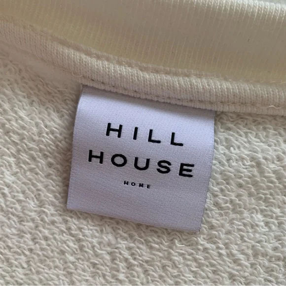 Hill House Size Medium Cream Off-White Raglan Sleeve Pullover Sweatshirt NWOT - Picture 7 of 15